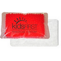 Red Cloth-Backed, Gel Beads Cold/Hot Therapy Pack (4.5"x6")